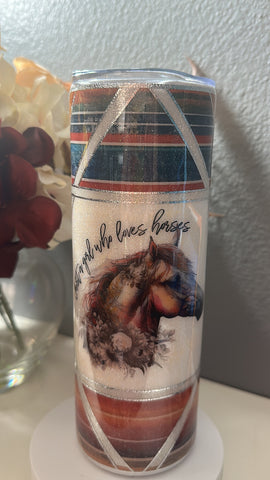 serape horse -  tumbler