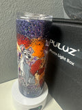 lady and the tramp inspired fabric tumbler