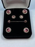 Magnetic Number Pin set with Earrings and collar bar adult 15mm/13mm